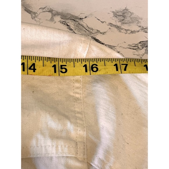 White Denim Jacket with Rhinestone Jacket Size S - Picture 7 of 11